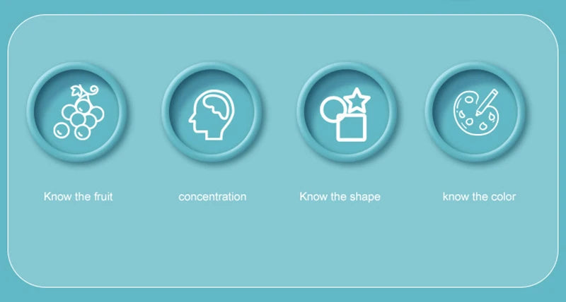 ELMAS Fruit Shape Montessori Threading Toys for Kids - Al Masam Stationery LLC