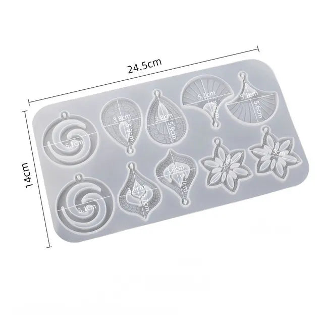 ELMAS Silicone Earring Mold for DIY Jewelry Crafting - Al Masam Stationery LLC
