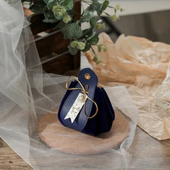 ELMAS Luxury Leather Gift Flannel Bag for Weddings - Al Masam Stationery LLC