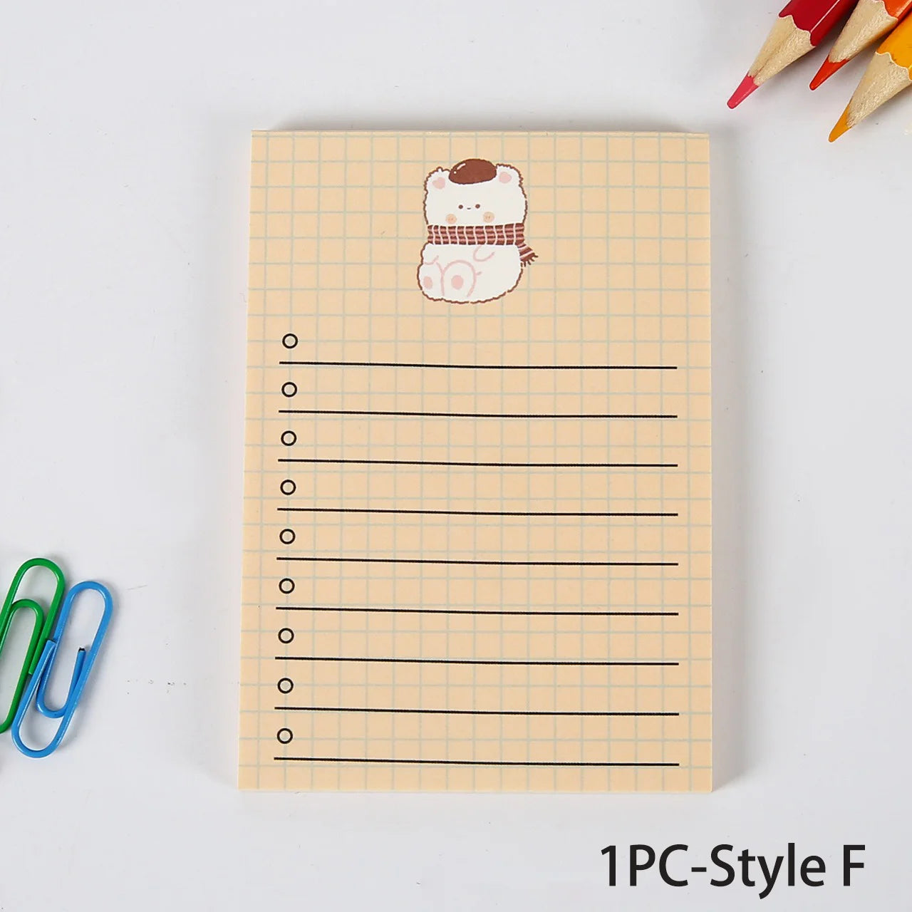 ELMAS Simple Memo Pad Tearable Kawaii Fruit Notes - Al Masam Stationery LLC