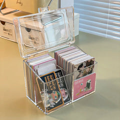 ELMAS Multifunctional Acrylic Card Storage Box 12x10cm - Al Masam Stationery LLC