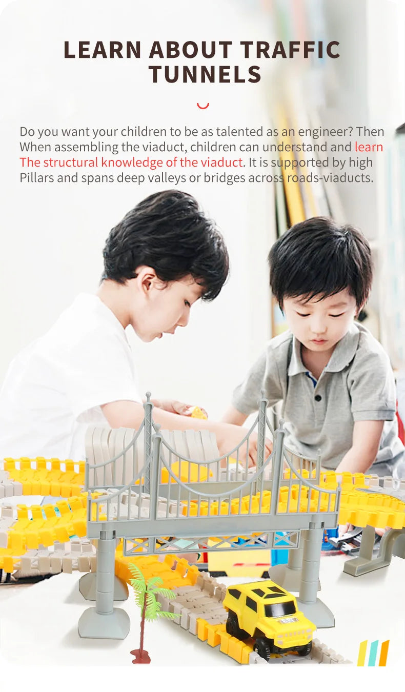 ELMAS 137-467pcs Children Electric Track Car Set Gift - Al Masam Stationery LLC