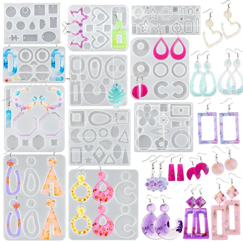 ELMAS Silicone Earring Mold for DIY Jewelry Crafting - Al Masam Stationery LLC