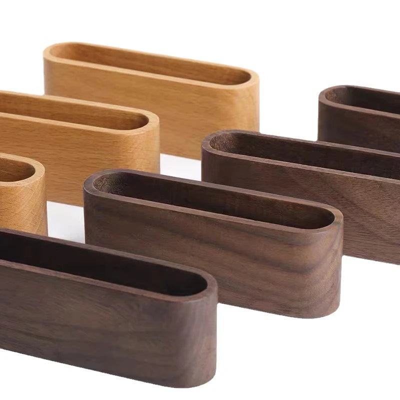 ELMAS Wooden Business Card Holder with Pen & Memo Stand - Al Masam Stationery LLC