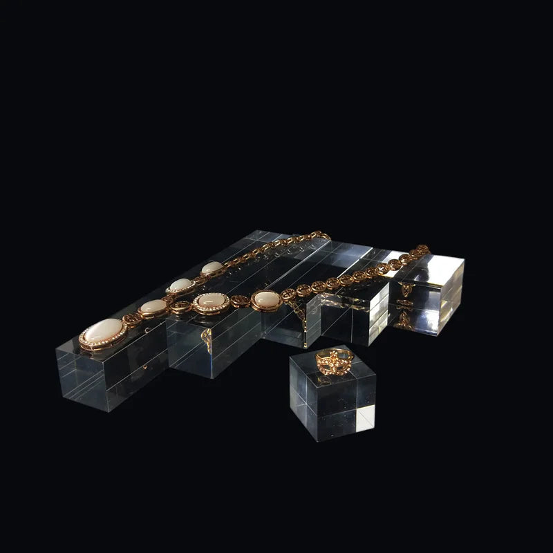 ELMAS Acrylic Blocks Jewelry Holder Display Stand Rack - Al Masam Stationery LLC