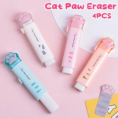 ELMAS Adorable Cat Paw Rubber Eraser for Fun Corrections