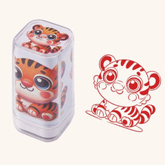 Dragon Monkey Zodiac Stamps Hand Account Stationery Cute Animals Seal DIY Painting Cartoon Animals Figure Stamps