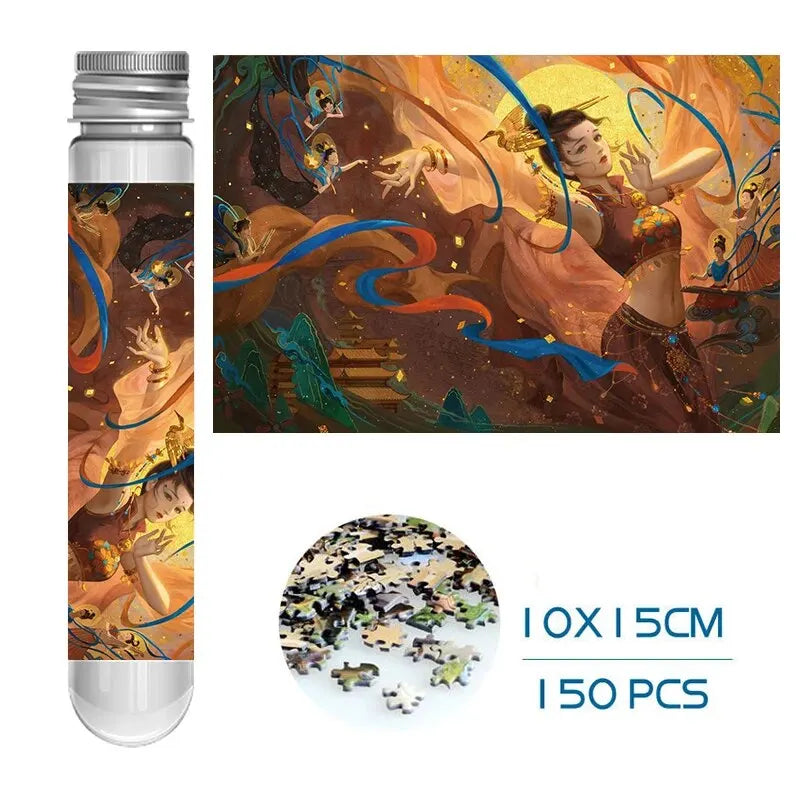 ELMAS Mini Test Tube Jigsaw Puzzle 150pcs Chinese Art - Al Masam Stationery LLC