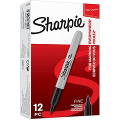 Sharpie Permanent Marker Fine Round Tip Black - Al Masam Stationery LLC