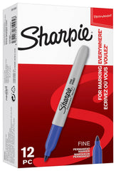 Sharpie Permanent Marker Fine Blue - Al Masam Stationery LLC