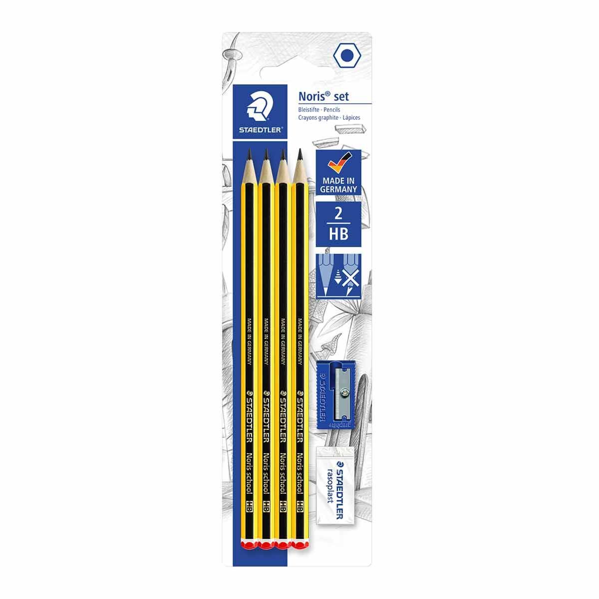 Staedtler Noris Bday 3 Pencils+1Sharpnr+1Eraser Set - Al Masam Stationery LLC Main image