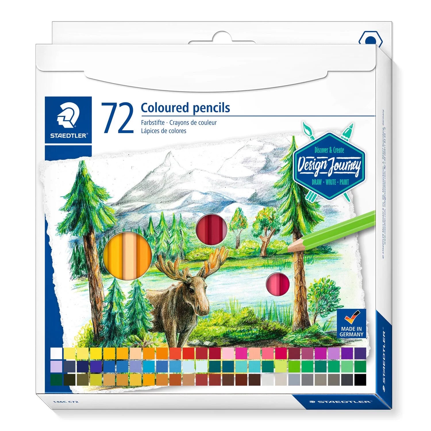 Staedtler Coloured Pencils  Set 72 Colours - Al Masam Stationery LLC Main image