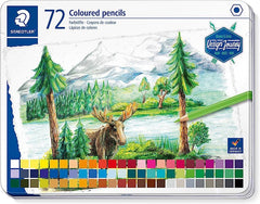 Staedtler Coloured Pencil Metal Box 72 Colours - Al Masam Stationery LLC