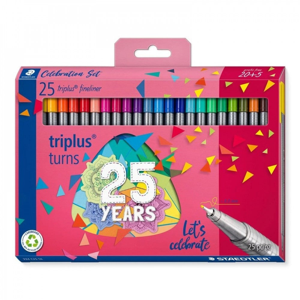 Staedtler 334-C25TA Annv Triplus Fineliner Staedt Pc - Al Masam Stationery LLC Main image