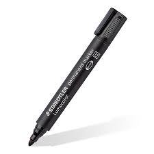 Staedtler Permanent marker Bullet Tip Black - Al Masam Stationery LLC Main image