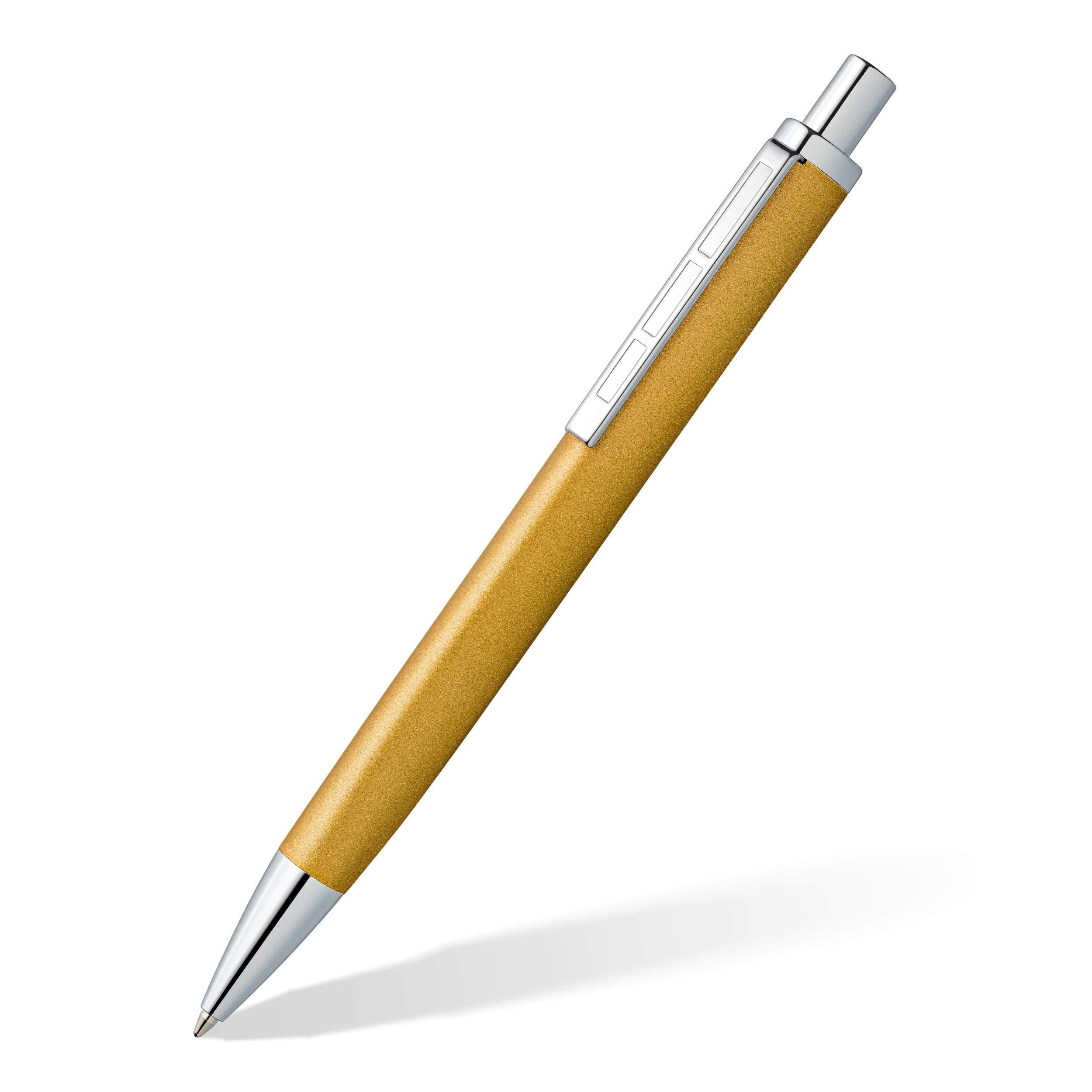 Staedtler Triplus Blue Ink Ballpoint Pen Yellow - Al Masam Stationery LLC Main image