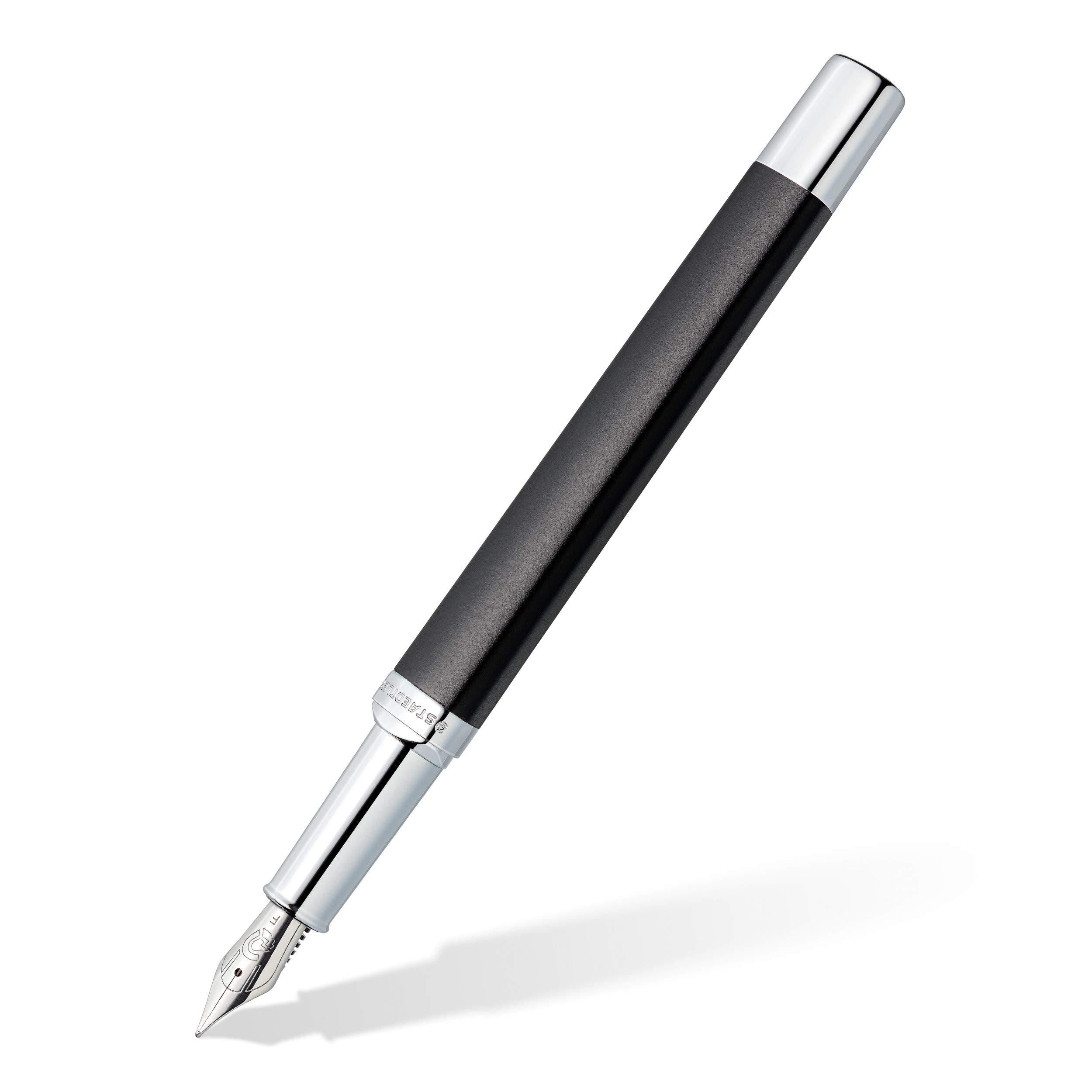 Staedtler Triplus F09 Blue Ink Ballpoint Pen Black - Al Masam Stationery LLC Main image