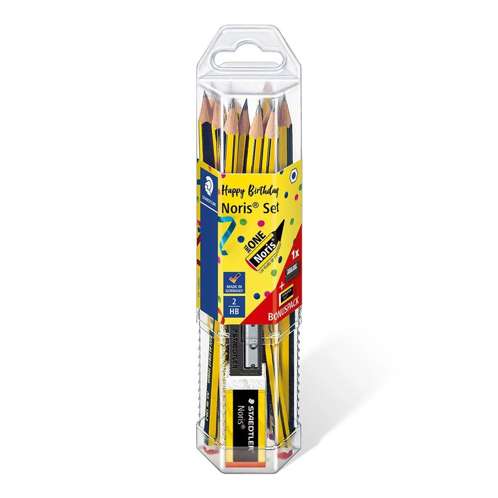 Staedtler Noris Bday 12 Pencils+1Sharpnr+1Eraser - Al Masam Stationery LLC Main image