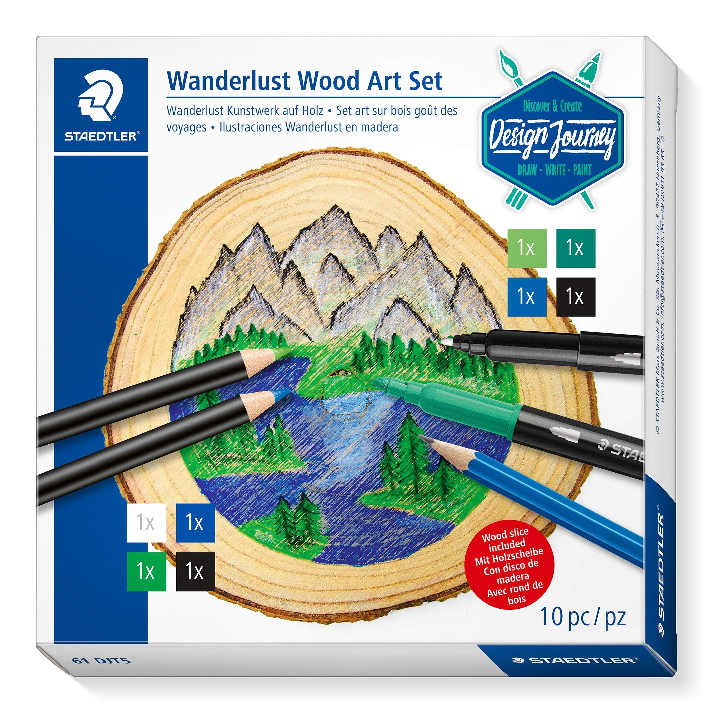 Staedtler DJ Wanderlust Wood Art Coloring Set - Al Masam Stationery LLC Main image