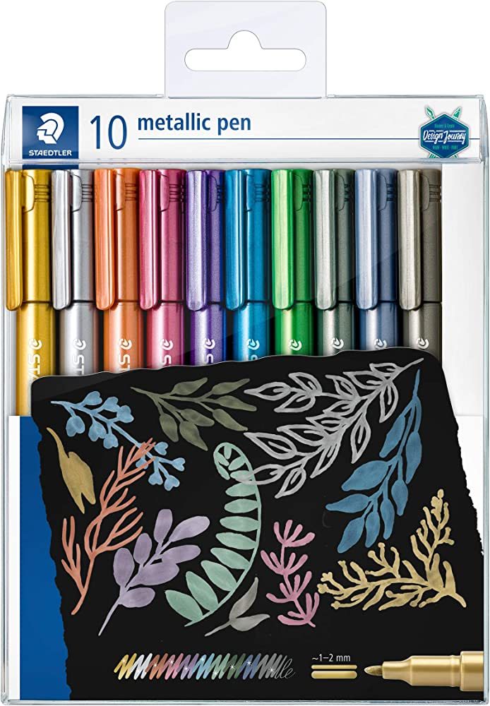 STAEDTLER 8323 TB10 Design Journey Metallic Pens - Al Masam Stationery LLC Main image