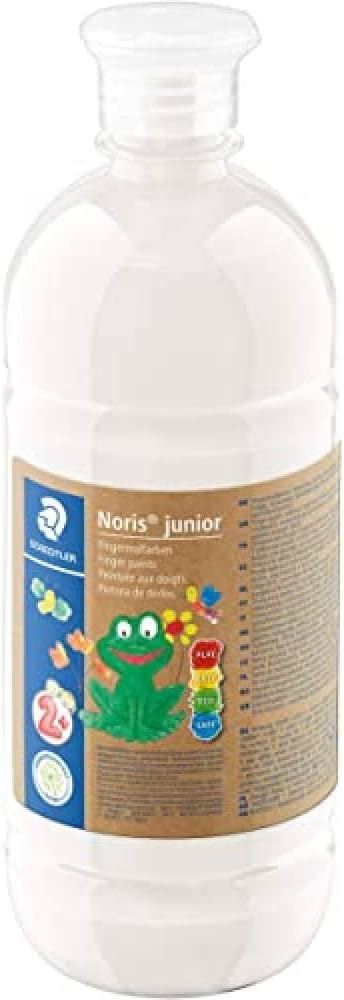 Noris junior Finger Paint White 750ml - Al Masam Stationery LLC Main image