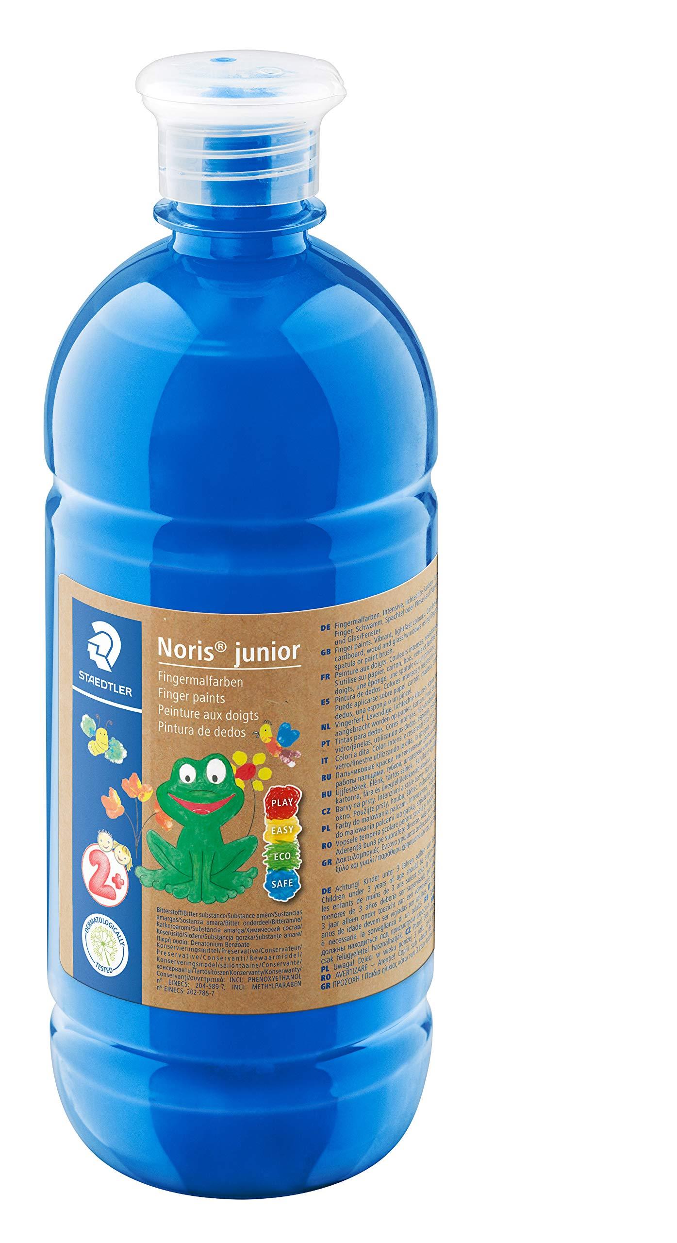 Noris junior Finger Paint Blue 750ml - Al Masam Stationery LLC Main image