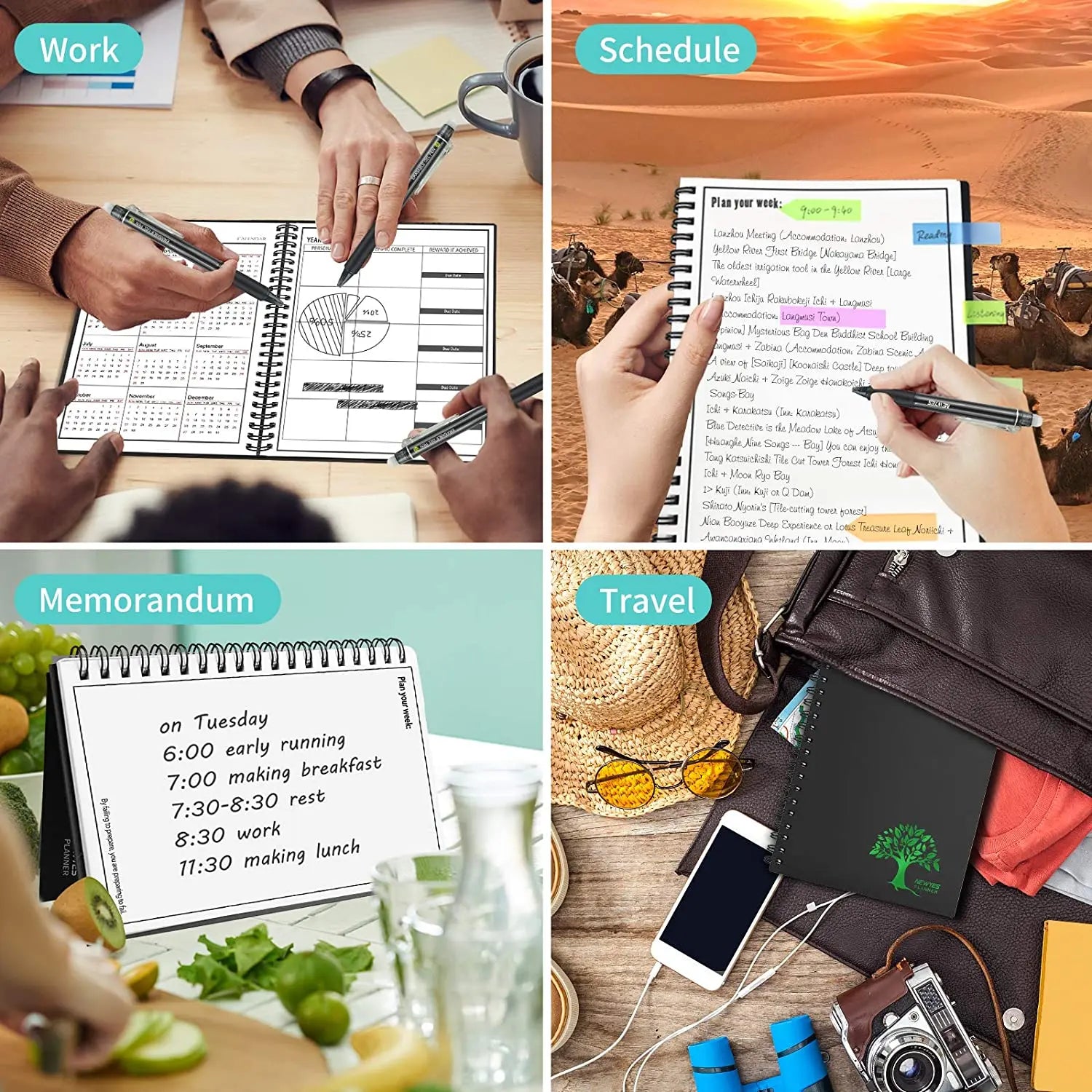 ELMAS Eco-Friendly Smart Reusable Notebook Collection - Al Masam Stationery LLC