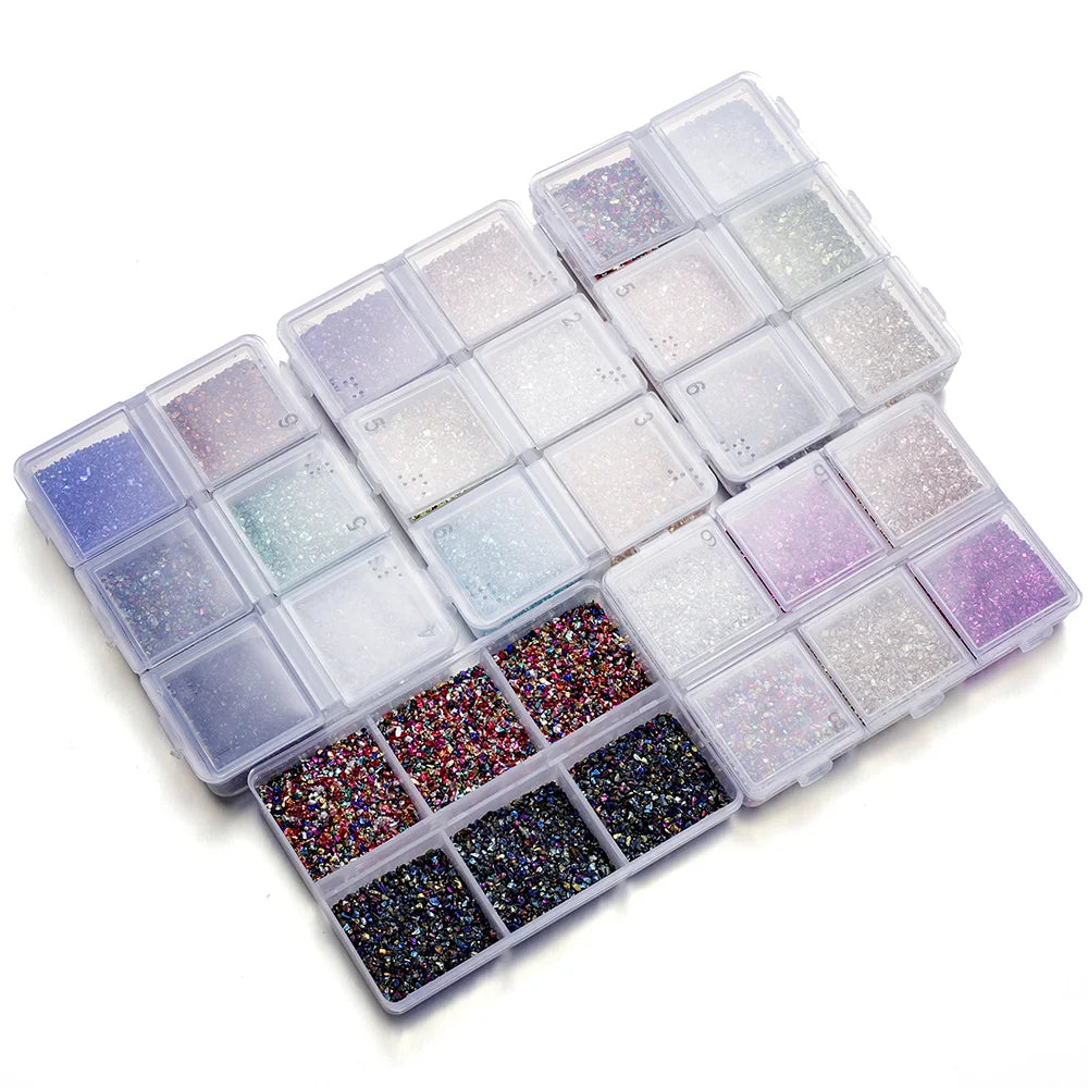 ELMAS Crushed Glass Stones for DIY Resin Crafts & Nail Art - Al Masam Stationery LLC