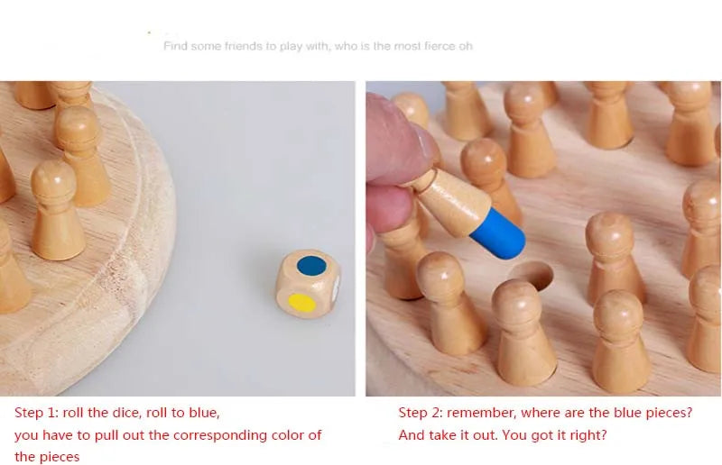 ELMAS Kids Color Cognitive Chess Game Fun Block Toy - Al Masam Stationery LLC