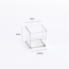 ELMAS Cube Acrylic Fully Transparent Display Box - Al Masam Stationery LLC