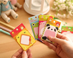 1Pcs 20Sheets Sticker Cute Kawaii Animal Sticky Notes Notepad Self Adhesive Memo Pads Bookmark Office School Supply Stationery