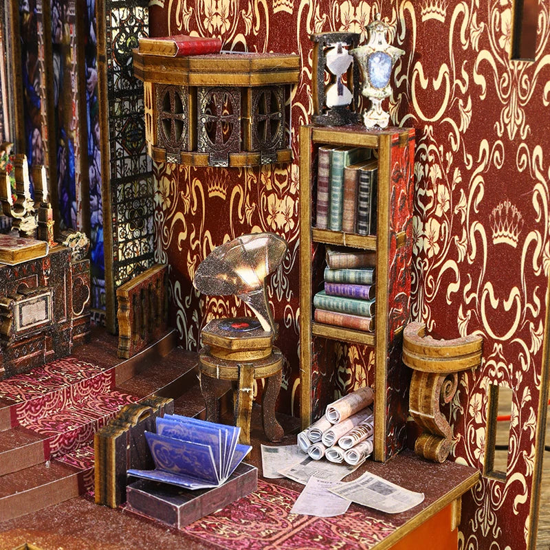 ELMAS Creative 3D Puzzle Dollhouse Bookshelf Set - Al Masam Stationery LLC