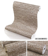 ELMAS Japanese Linen Solid Gray Wallpaper for Living Room - Al Masam Stationery LLC
