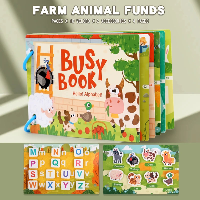 ELMAS - Montessori Baby Busy Book My First Quiet Book - Al Masam Stationery LLC