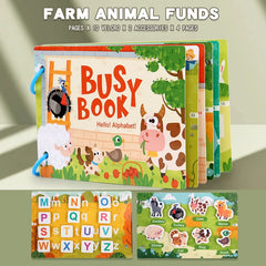 ELMAS - Montessori Baby Busy Book My First Quiet Book