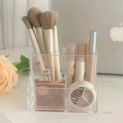 ELMAS Transparent Acrylic 3-5 Grid Makeup Organizer Box - Al Masam Stationery LLC