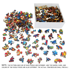 ELMAS Wooden Puzzle Gifts - Cat & Peacock Intelligence Game - Al Masam Stationery LLC