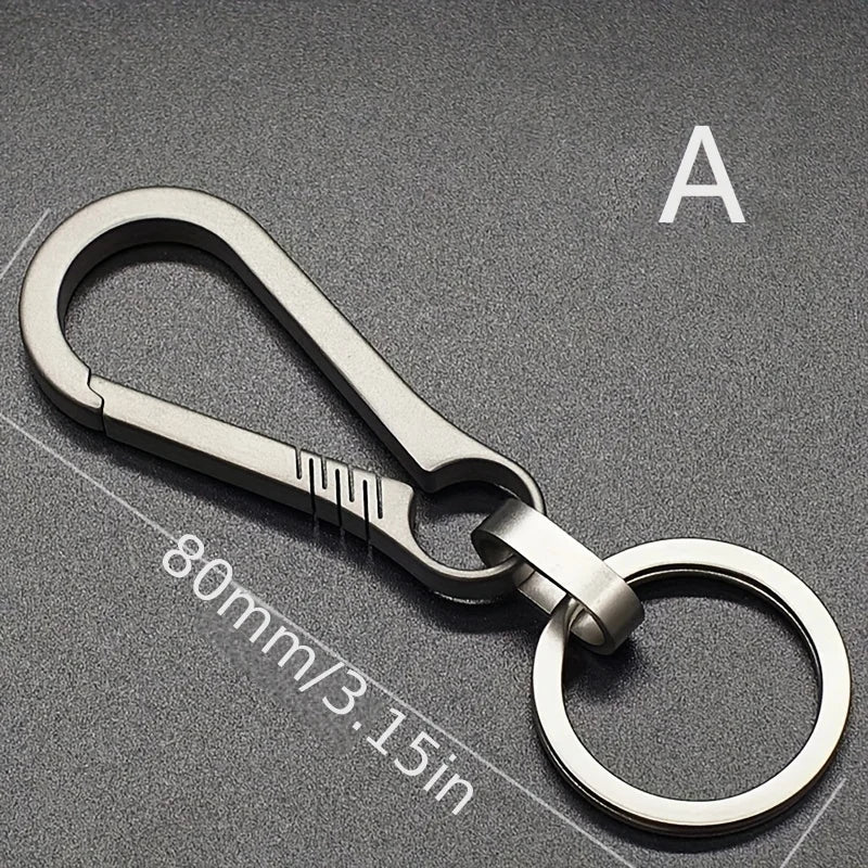 ELMAS Titanium Carabiner Keychain & Bottle Opener - Al Masam Stationery LLC