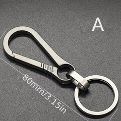 ELMAS Titanium Carabiner Keychain & Bottle Opener