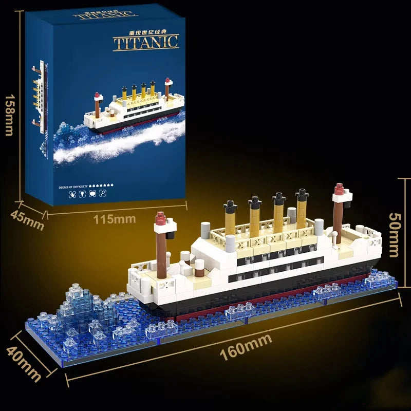 ELMAS Titanic Building Block Puzzle Toy for Kids - Al Masam Stationery LLC