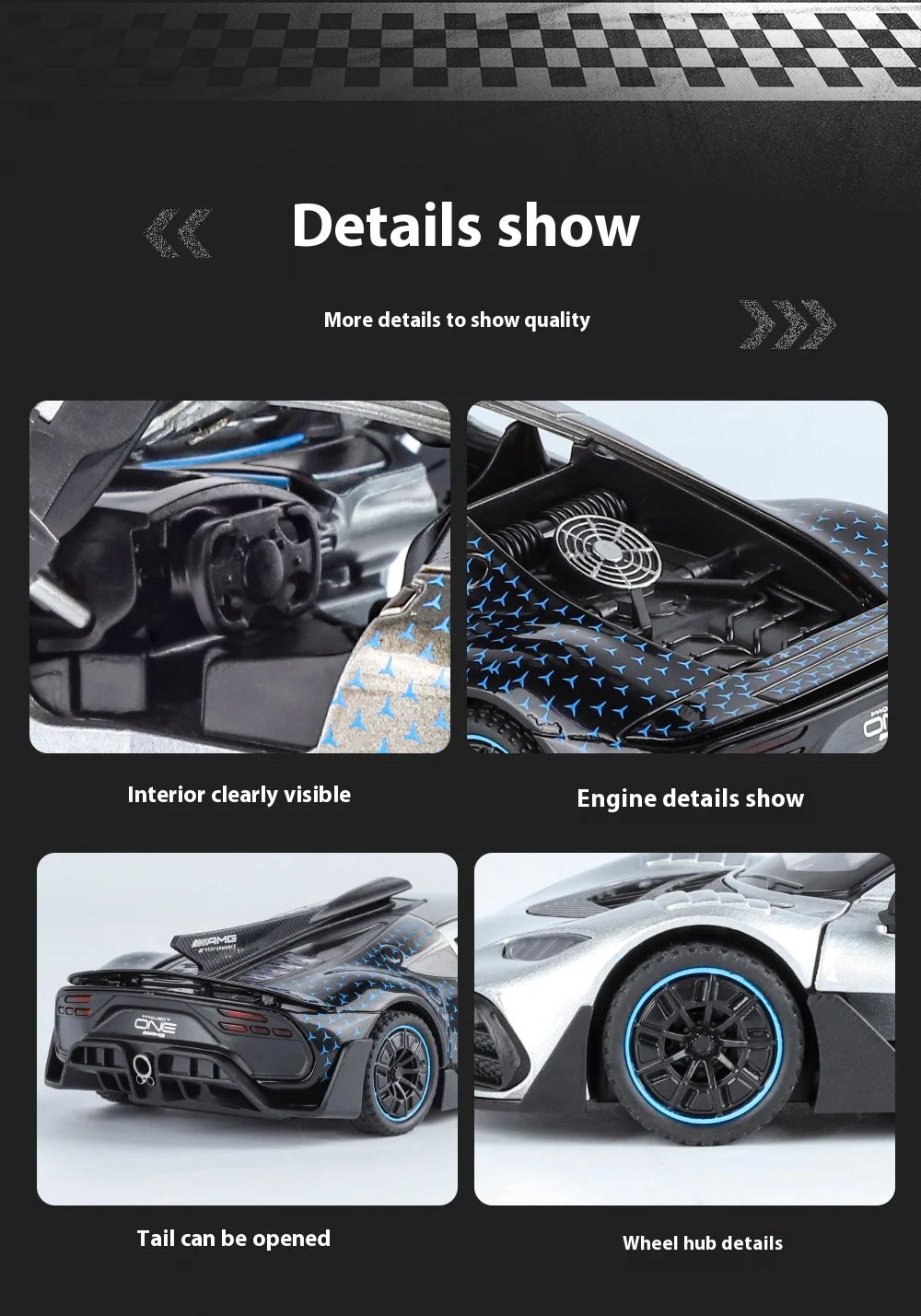 ELMAS 1:32 Mercedes Benz AMG ONE Die Cast Model Car - Al Masam Stationery LLC