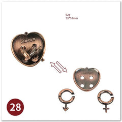 ELMAS Classic IQ Metal Brain Magic Puzzles Game Toys - Al Masam Stationery LLC