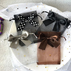 ELMAS 50/100Pcs Multicolor Organza Bags With Bow - Al Masam Stationery LLC