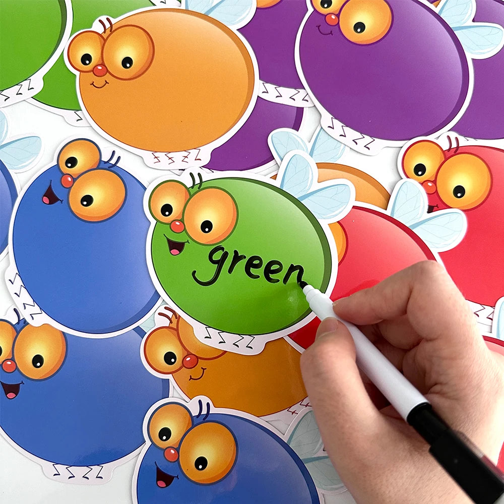 ELMAS Dry Erasable Fly Cards for Montessori Learning - Al Masam Stationery LLC