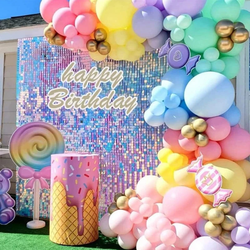 ELMAS Silver Shimmer Wall Backdrop Panels for Events - Al Masam Stationery LLC