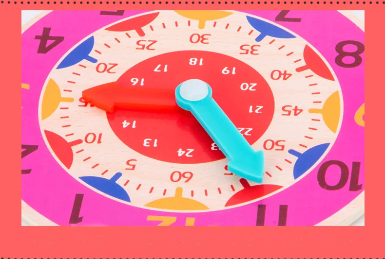 ELMAS Children Montessori Clock Jigsaw Toy for Teaching - Al Masam Stationery LLC