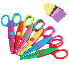 ELMAS Kawaii Wavy Safety Scissors for Creative Crafts