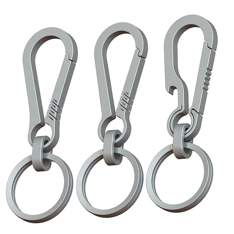 ELMAS Titanium Carabiner Keychain & Bottle Opener - Al Masam Stationery LLC