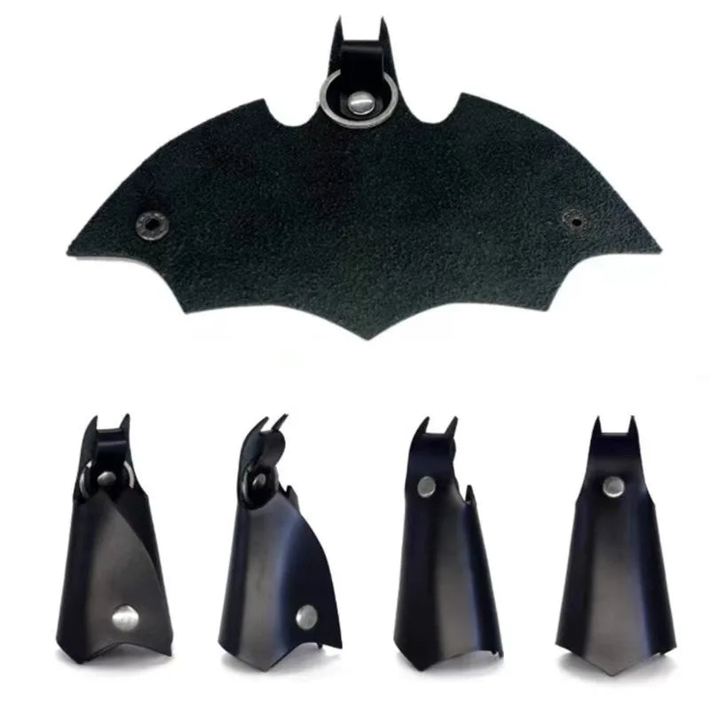 ELMAS Bruce Wayne Leather Keychain - Superhero Style Accessory - Al Masam Stationery LLC