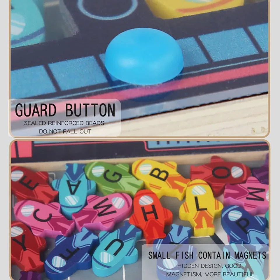 ELMAS Magnetic Alphabet Puzzle for Toddler Learning - Al Masam Stationery LLC